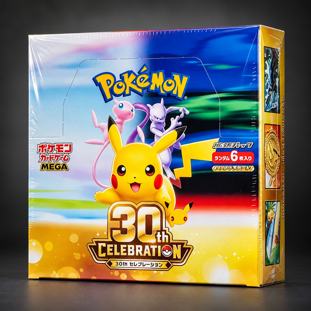 Pokémon Card Game MEGA 30th CELEBRATION Display – 20 Booster (M6a, versiegelt, Japanisch)