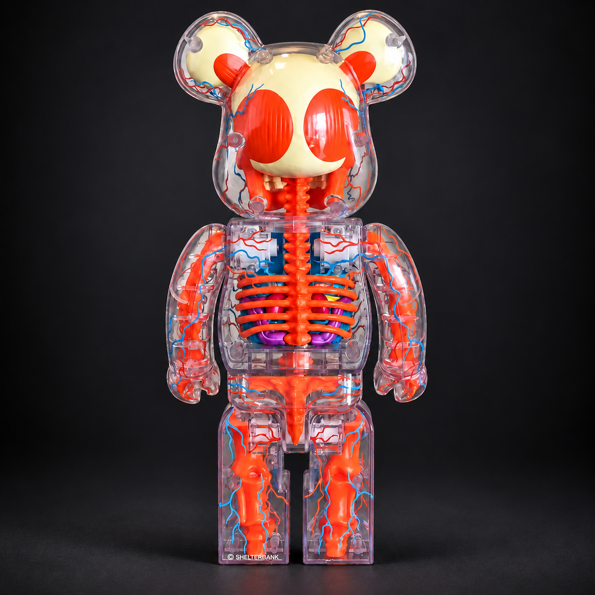 BE@RBRICK SHELTERBANK The Human Bear 400%, orange – view 2