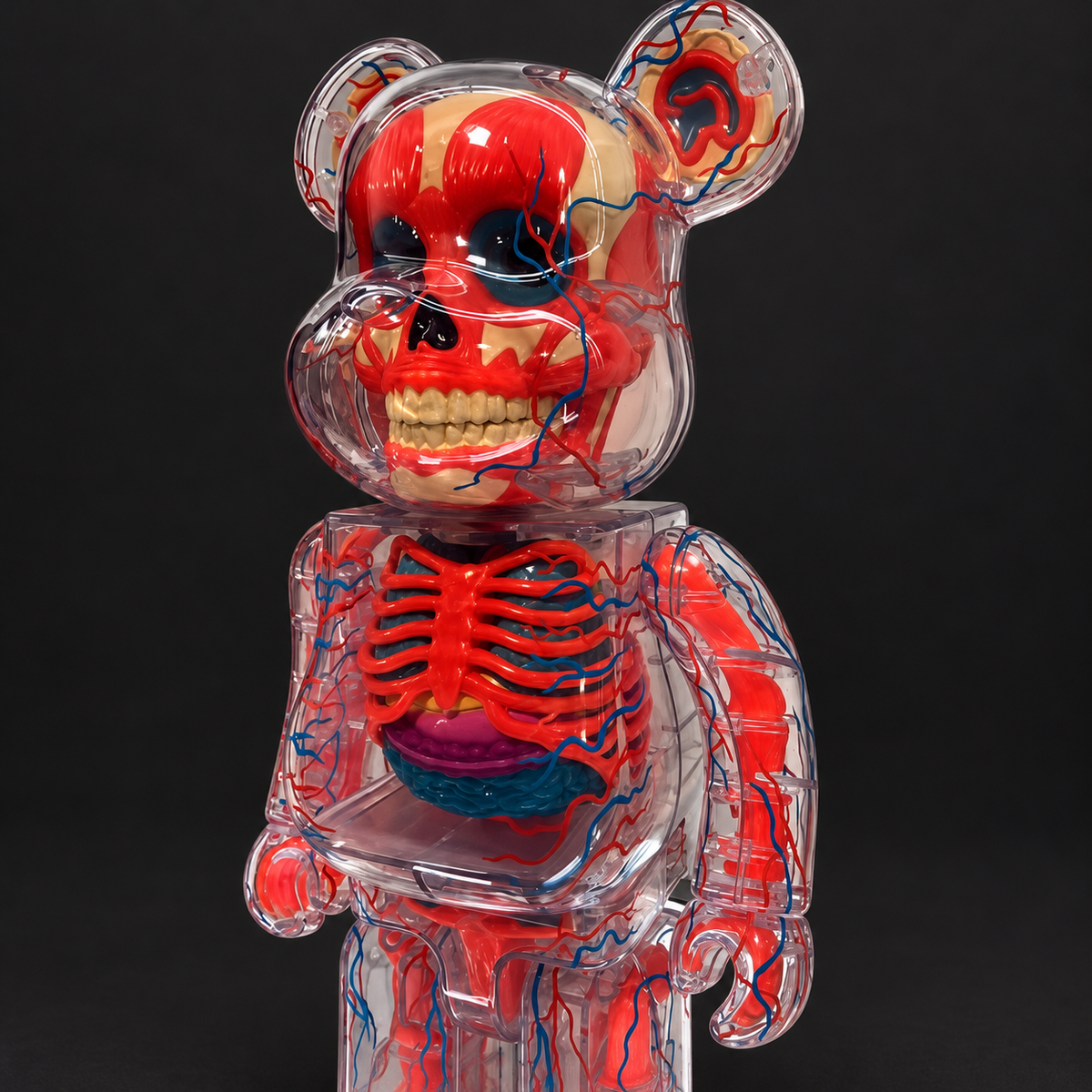 BE@RBRICK SHELTERBANK The Human Bear 400%, orange – view 3