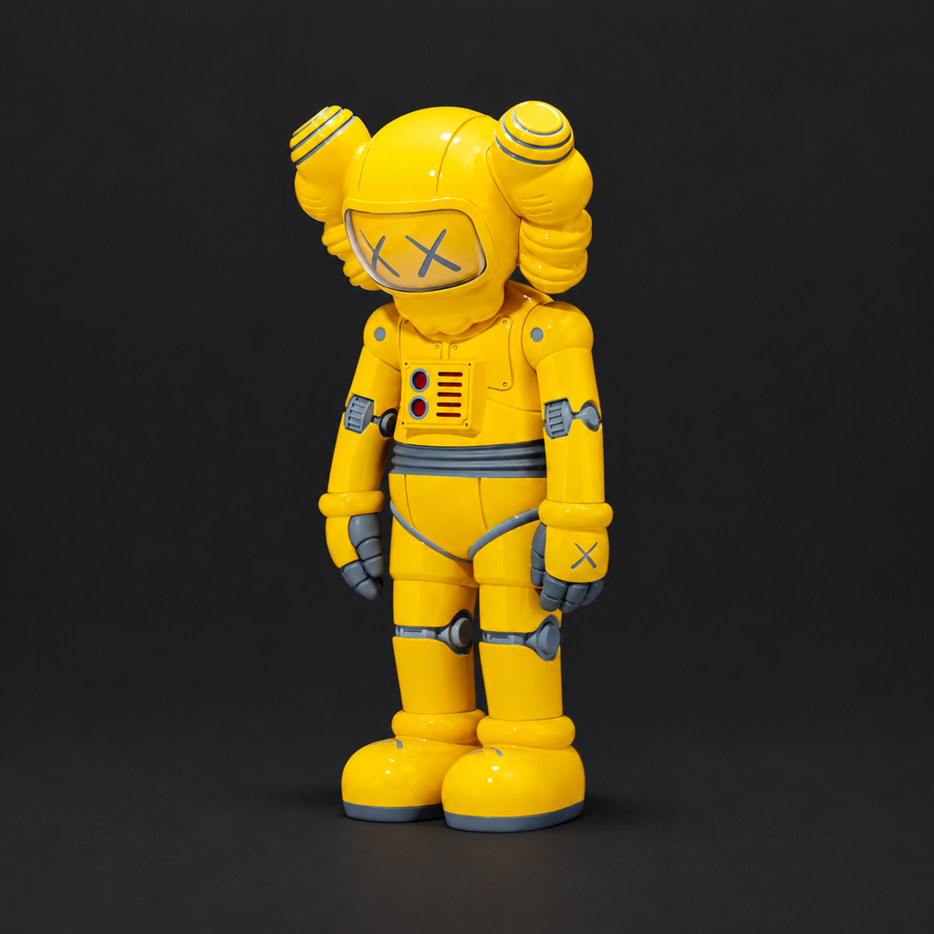 KAWS:HOLIDAY Hangzhou vinyl figure, yellow – view 3