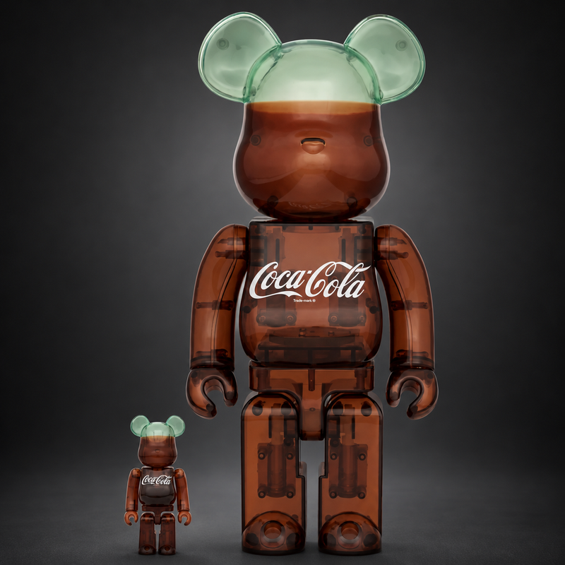BE@RBRICK Coca-Cola Bottle 400% e 100% di Medicom Toy