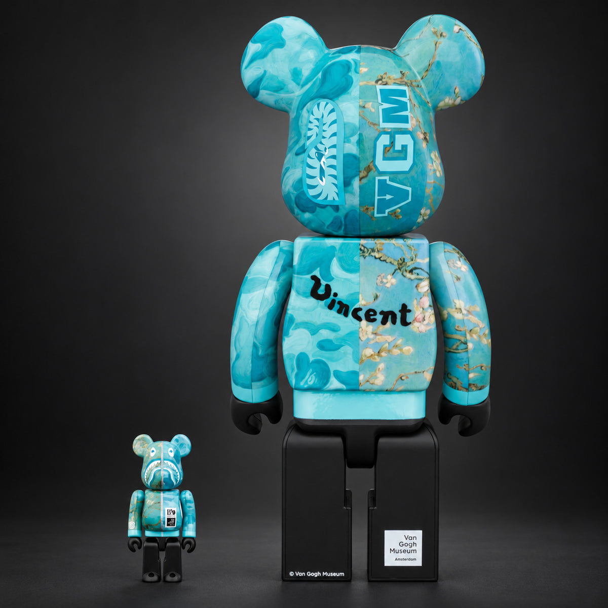 BE@RBRICK BAPE x Van Gogh Museum Almond Blossom Shark – photo 2