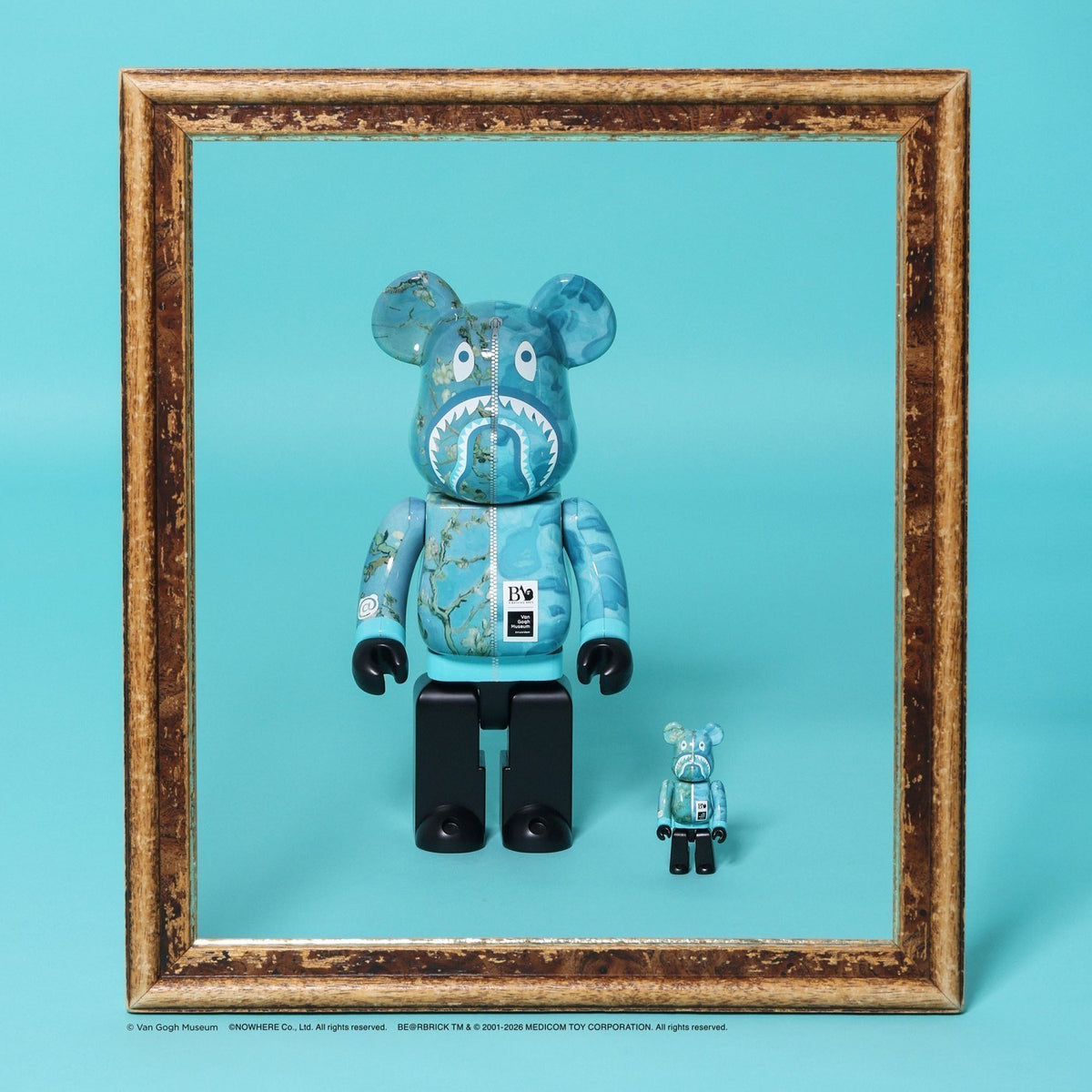BE@RBRICK BAPE x Van Gogh Museum Almond Blossom Shark – photo 7